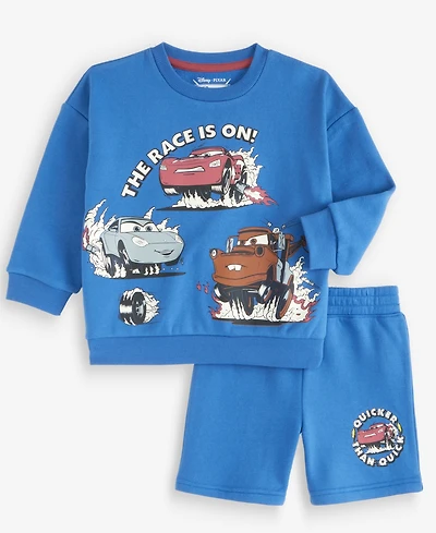 Epic Threads Toddler Boys' 12M-5T Cars The Race Is On Top and Shorts, 2-Piece Set, Macy's Exclusive
