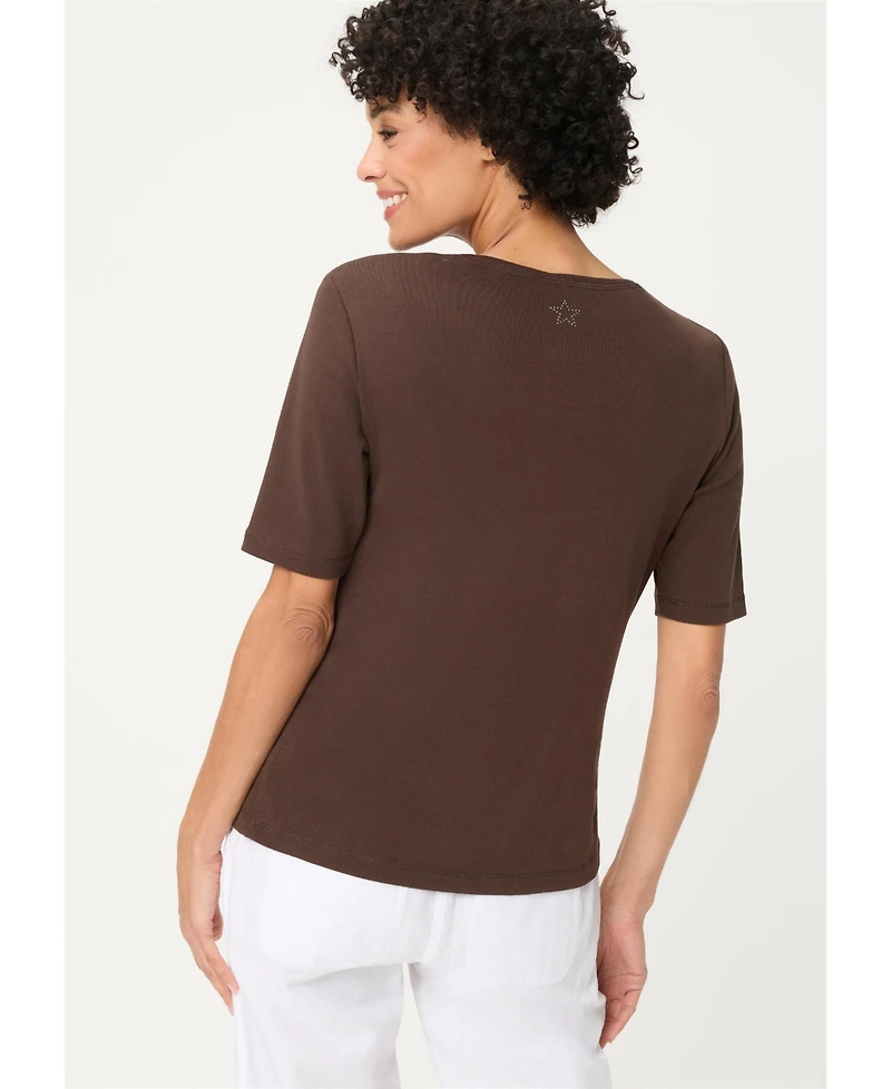 Olsen Women's Solid T-Shirt