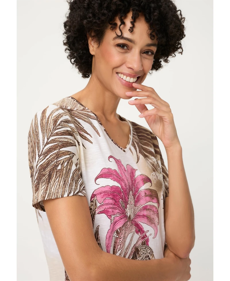 Olsen Women's Savanna Print T-Shirt