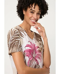 Olsen Women's Savanna Print T-Shirt