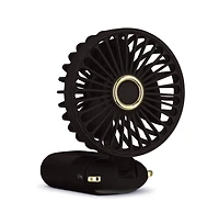 GabbaGoods Handheld Fan with Lcd Battery Display, Desktop Stand, Phone Holder, and 3 Speeds