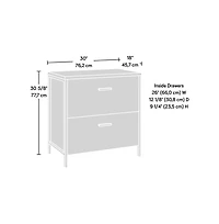 Sauder Market Commons File Cabinet, Prime Oak finish