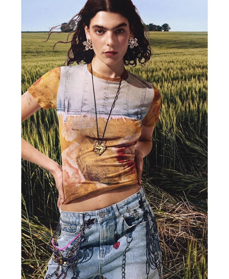 Desigual Women's Patchwork T-shirt