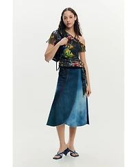Desigual Women's Asymmetrical Lacorix T-shirt