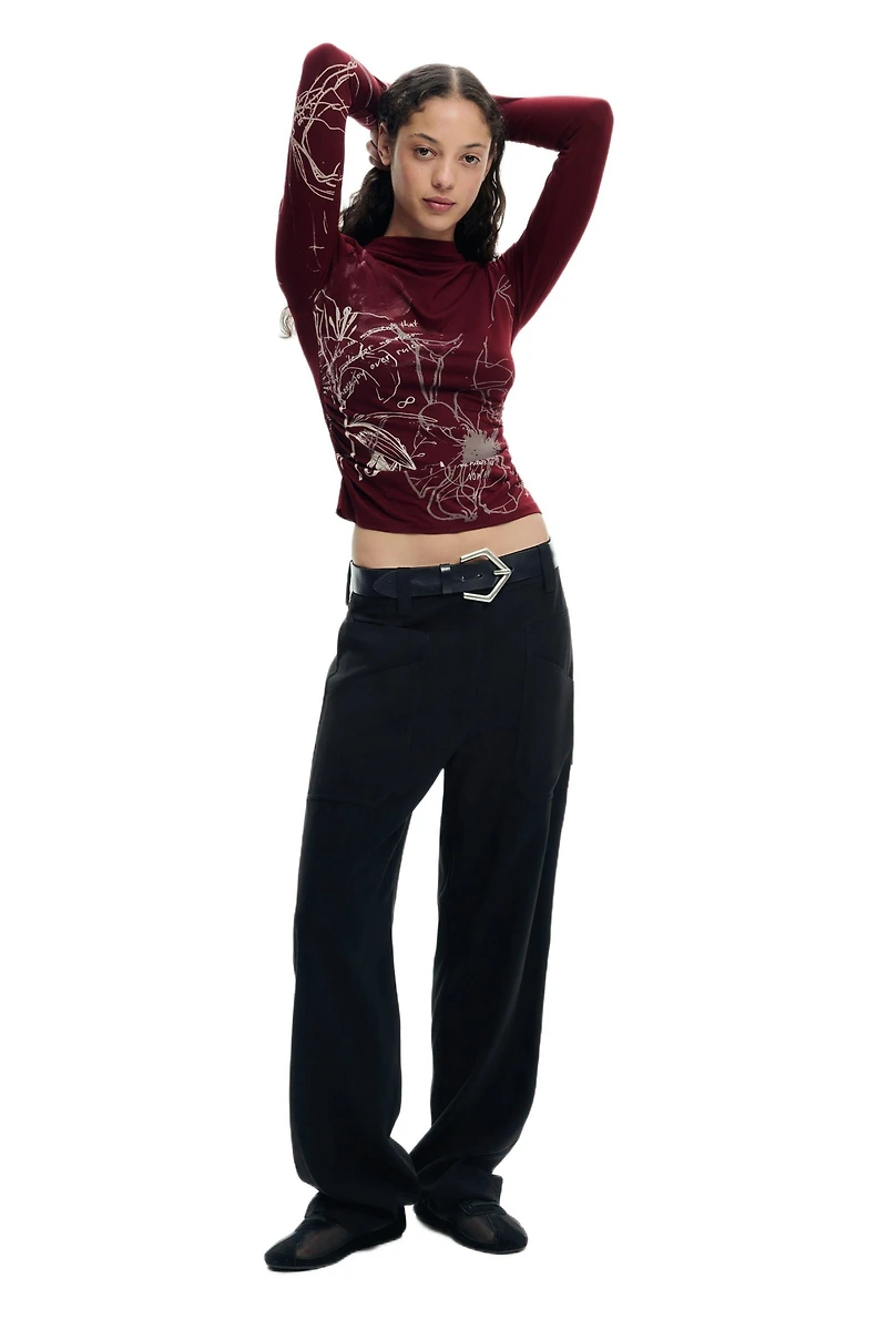 Desigual Women's Printed long-sleeve t-shirt
