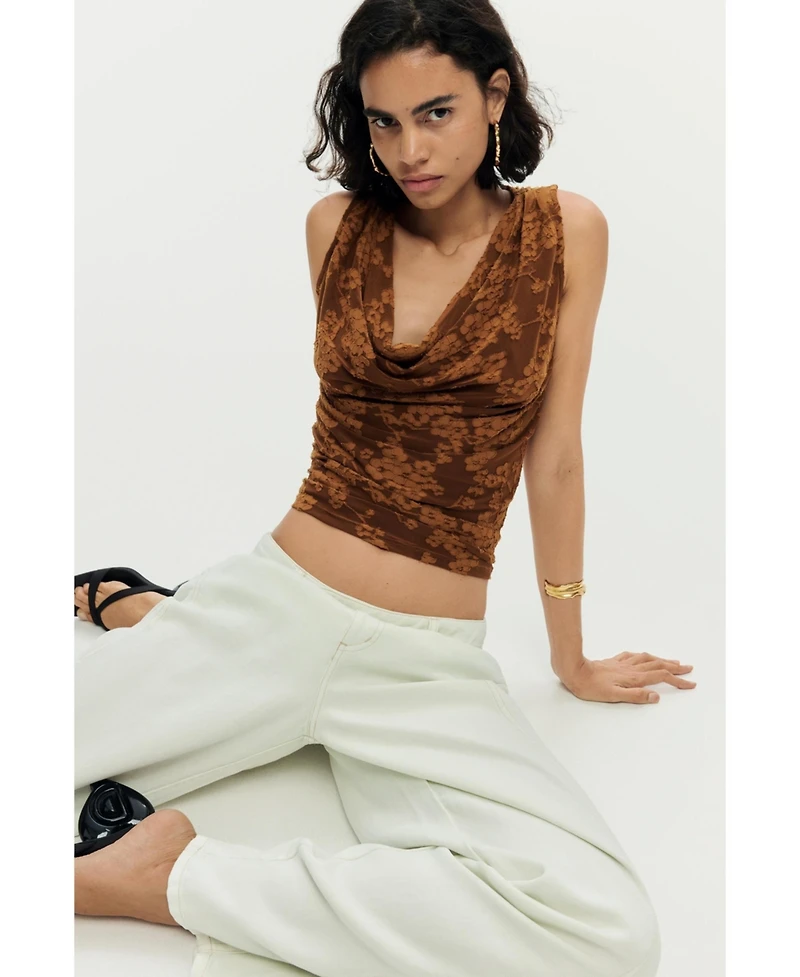 Desigual Women's Draped sleeveless t-shirt