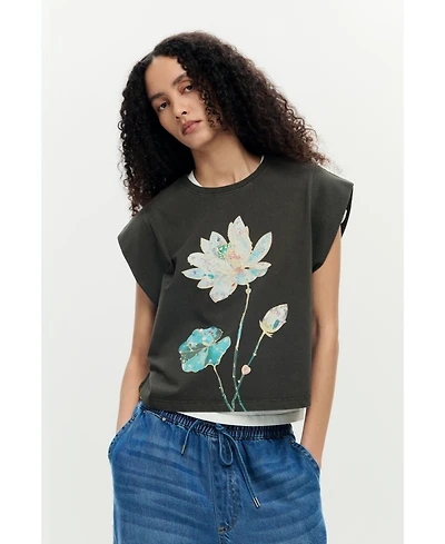 Desigual Women's Printed T-shirt cotton