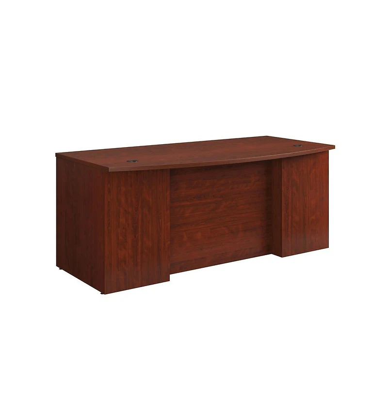 Sauder Affirm Commercial Office Desk, Classic Cherry finish
