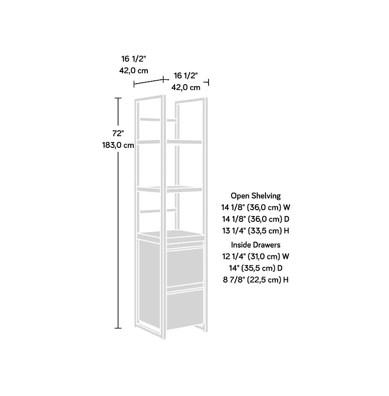 Sauder Manhattan Gate Commercial Office Bookcase
