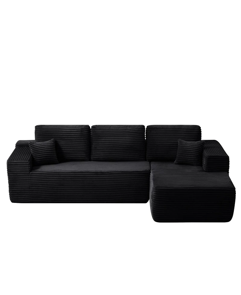 Streamdale Furniture 104" Cloud Sectional Sofa with L-Shape Chaise