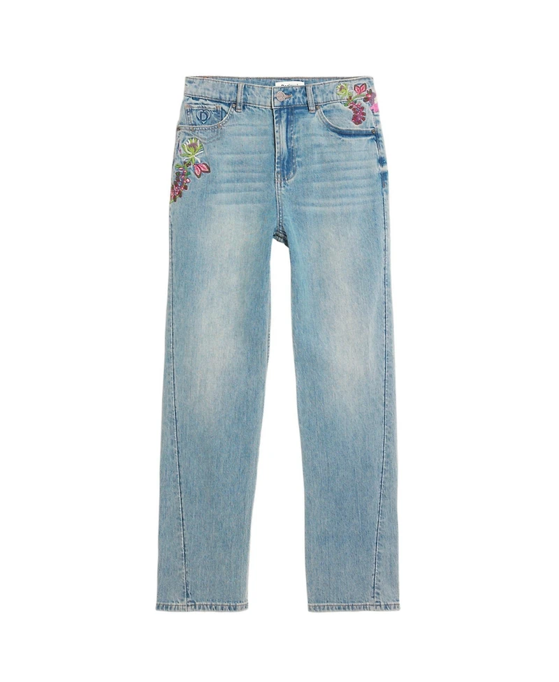 Desigual Women's Straight floral jeans