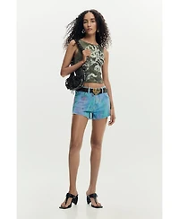 Desigual Women's Printed denim shorts