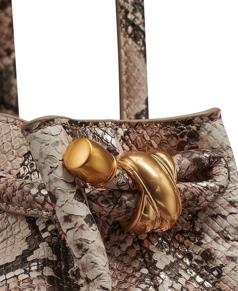 Donna Karan New York Cashmere Python Large Tote Handbag