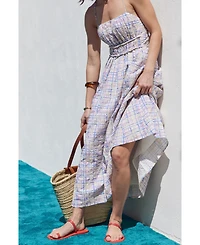 English Factory Women's Embroidered Strapless Maxi Dress