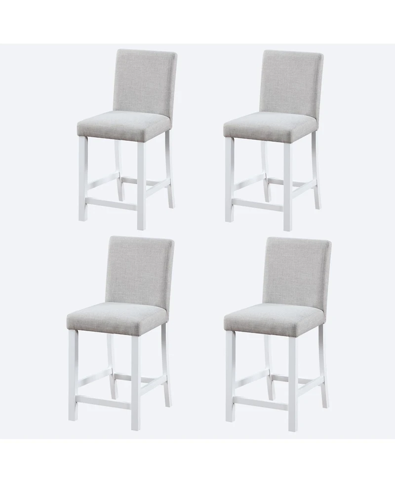 Streamdale Furniture Counter Height Chairs Set for 4, Padded Seat Counter Height Barstool