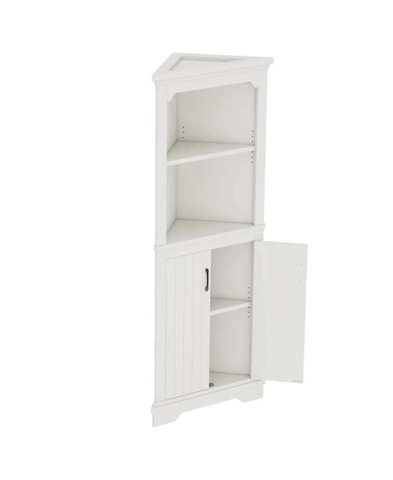 Streamdale Furniture Tall Corner Cabinet with Doors