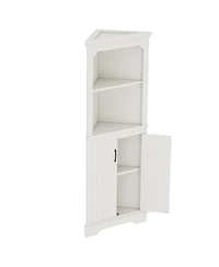 Streamdale Furniture Tall Corner Cabinet with Doors