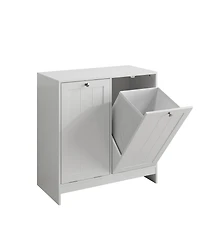 Streamdale Furniture Tilted Laundry Hamper with Removable Basket