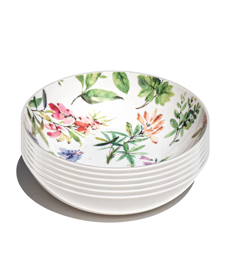 Abode Homewares Craft Coupe Wildseed Flowers Bowls, Set of 6
