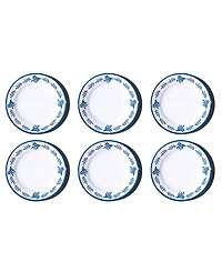 Abode Homewares Medallion Flower NewWave Melamine Dinner Plates, Set of 6