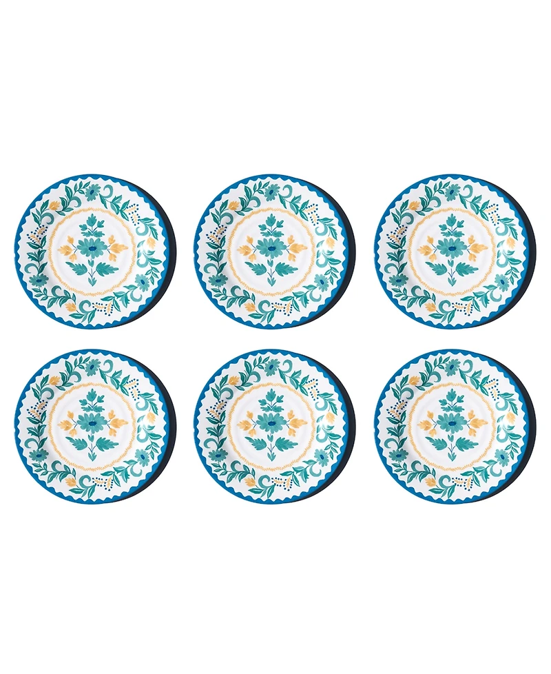Abode Homewares Montelupo NewWave Melamine Dinner Plates, Set of 6
