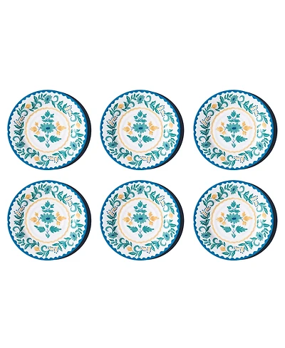 Abode Homewares Montelupo NewWave Melamine Dinner Plates, Set of 6