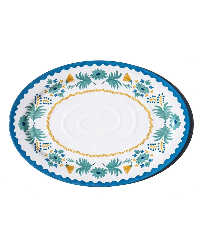 Abode Homewares Montelupo 14" Melamine Oval Serving Platter