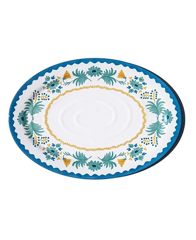Abode Homewares Montelupo 14" Melamine Oval Serving Platter