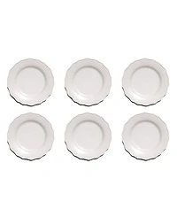 Abode Homewares Scallop NewWave Melamine Salad Plates, Set of 6