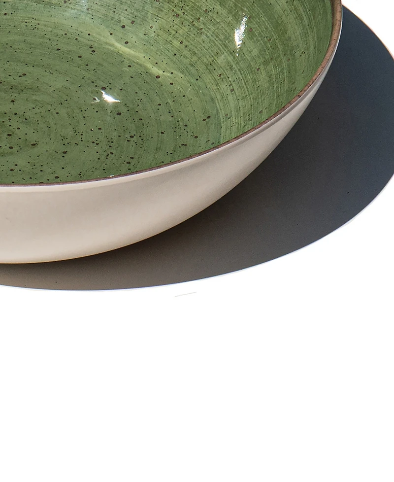 Abode Homewares Retreat Pottery 13.5" Melamine Serving Bowl