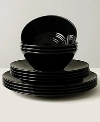 Abode Homewares Barro NewWave Melamine 12-Piece Dinnerware Set