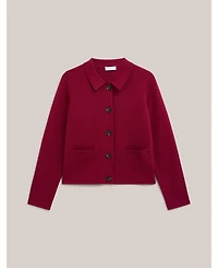 Hobbs London Women's Dannie Cinched-Waist Collard Shirt