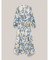 Hobbs London Women's Shanice Belted Maxi Shirt Dress
