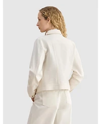 Hobbs London Women's Selborne Boxy Cropped Denim Jacket