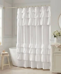 Madison Park Grace Ruffled Shower Curtains