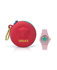 Versace Kid's V-Pop Pink Silicone Strap Watch 34mm