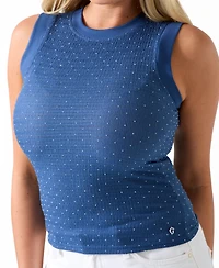 Guess Women's Sleeveless Crew Neck Top
