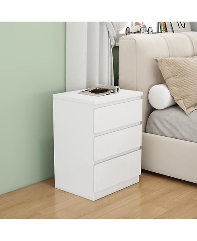 Streamdale Furniture 19.7 3-Drawer Nightstand/Side Table
