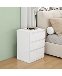 Streamdale Furniture 19.7 3-Drawer Nightstand/Side Table