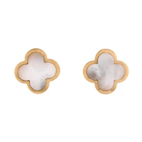 Pre-Owned Van Cleef & Arpels Pure Alhambra Stud Earrings