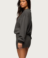 Edikted Women's Jannah Sweatshirt Mini Dress