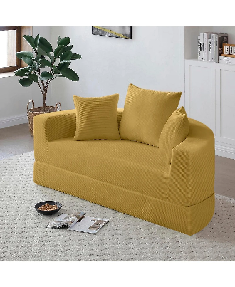Streamdale Furniture Convertible Sofa Couch Bed, Multi-functional, Adjustable Futon for Apartment
