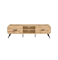 New Classic Furniture Rowan Wood Low Profile Tv Console