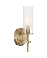 Possini Euro Design Domenico 12 1/2" High Satin Brass Wall Sconce