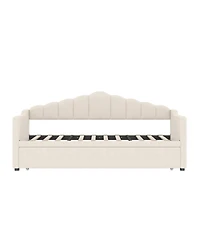 Streamdale Furniture Daybed with Pop-Up Trundle and Charging Ports