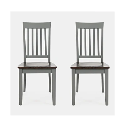 Jofran Decatur Lane Farmhouse Solid Wood Dining Chair (Set of 2