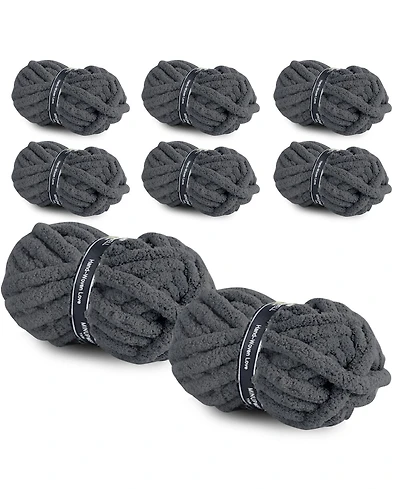 Gnuadz 64 Ounce Chunky Chenille Yarn for Hand Knitting Blanket 8 Pack