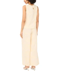 Vince Camuto Women's Crewneck Boxy Cotton Tank Top