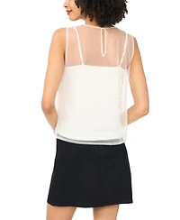 Vince Camuto Women's Sleeveless Crewneck Blouse