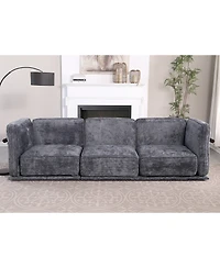 Streamdale Furniture Fashionable modular chenille sofa with iron and wood frame